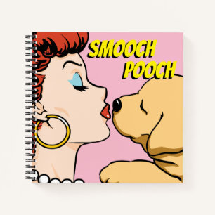 Cuaderno Chica de historietas con bloc de notas de cachorro