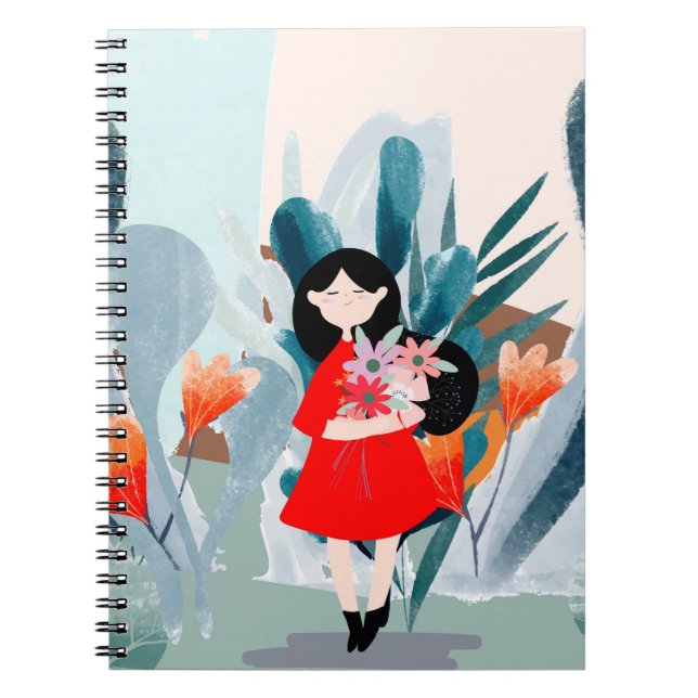 Cuaderno Chica de historietas en el bosque (Frente)