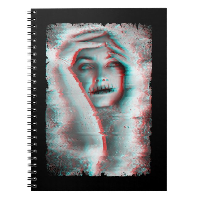 Cuaderno Chica de horror gótico Gótico oculto arte estético (Frente)