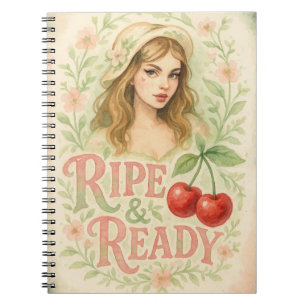 Cuaderno Chica de la Flor de Boho de Verano Lista & Madura 