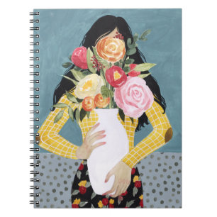 Cuaderno Chica de la vesícula de flores