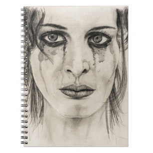 Cuaderno Chica de llanto - Dibujo en lápiz