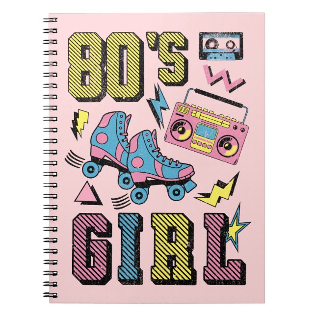 Cuaderno chica de los años 80 (Frente)