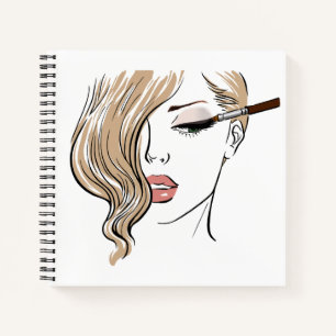 Cuaderno Chica de maquillaje