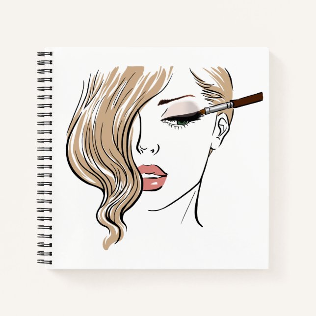 Cuaderno Chica de maquillaje (Anverso)