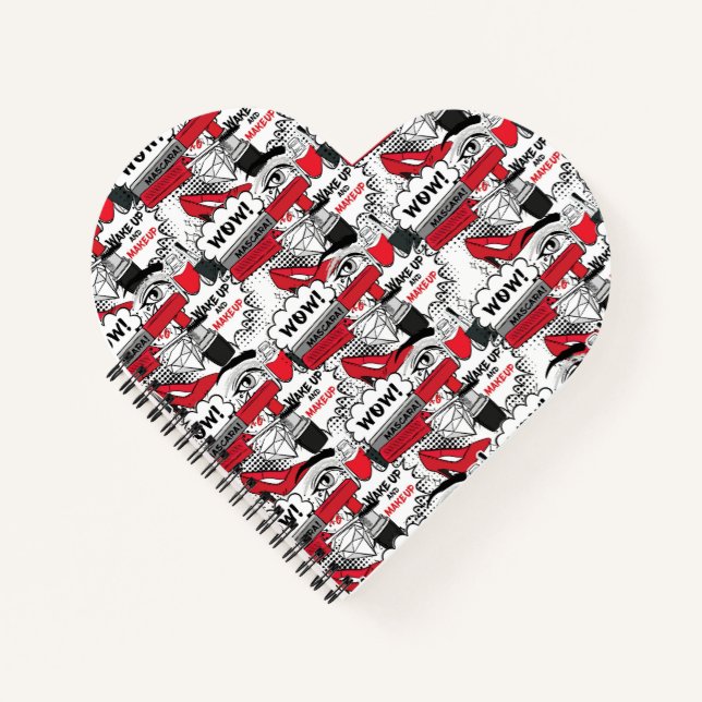 Cuaderno Chica de maquillaje lindo - Belleza kawaii y moda  (Anverso)