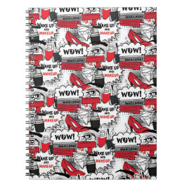 Cuaderno Chica de maquillaje lindo - Belleza kawaii y moda 