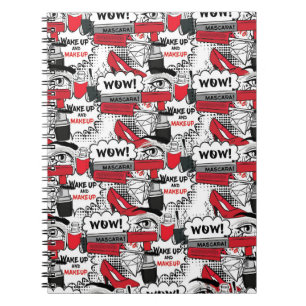 Cuaderno Chica de maquillaje lindo - Belleza kawaii y moda 