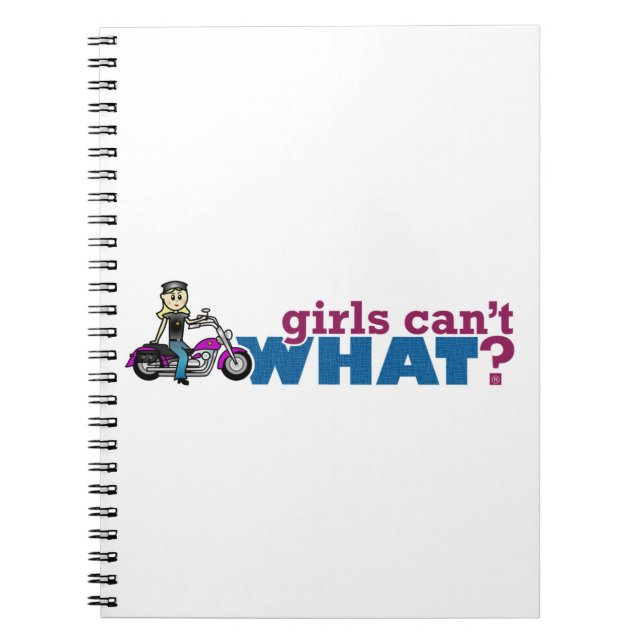 Cuaderno Chica de motocicletas (Frente)