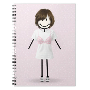 Cuaderno Chica de palitos superviviente de cáncer de mama