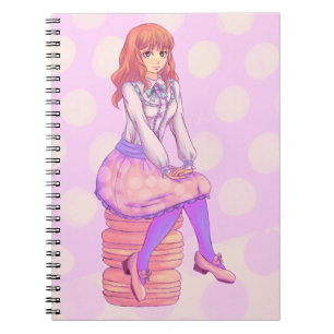 Cuaderno Chica de Pink Macaron