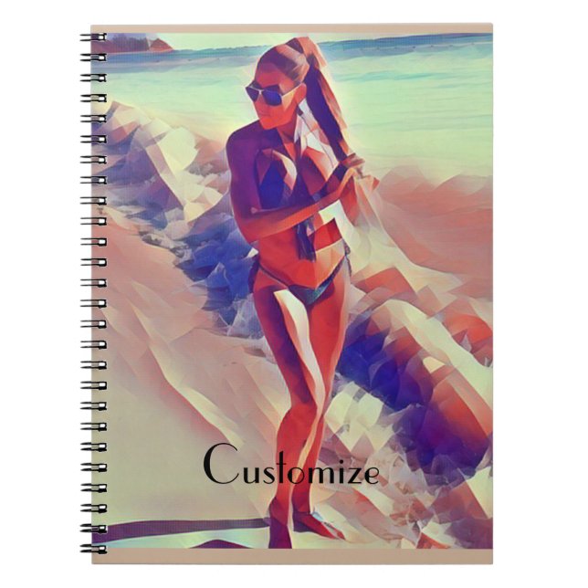 Cuaderno Chica de playa Thunder_Cove (Frente)