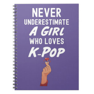 Cuaderno Chica de regalos de Kpop color rosa Kawaii Korea P