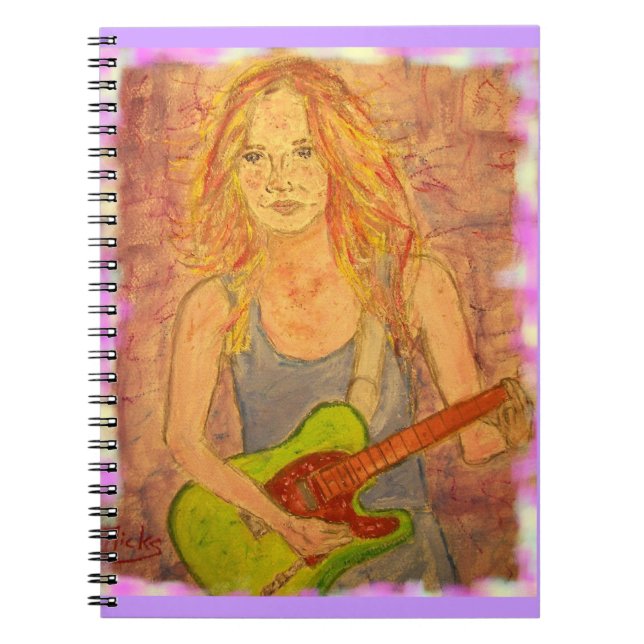 Cuaderno chica de rock folclórico (Frente)