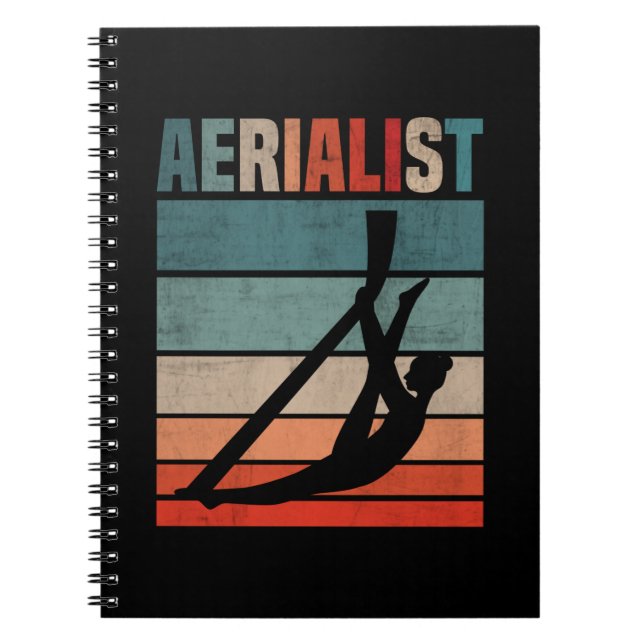 Cuaderno Chica de sedas aéreas Retro Acrobat (Frente)