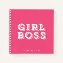 Cuaderno Chica de tipografía marquesa moderna Jefe personal