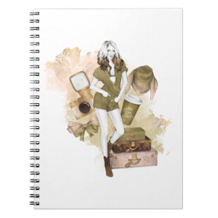 Cuaderno Chica de viajes de aventura