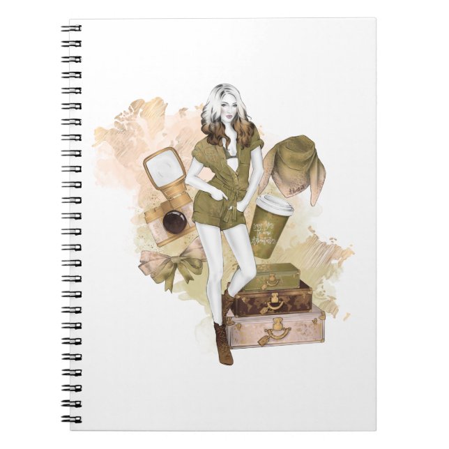 Cuaderno Chica de viajes de aventura (Frente)