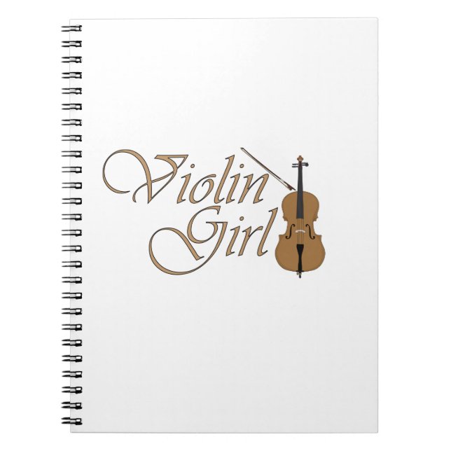 Cuaderno Chica de violín (Frente)