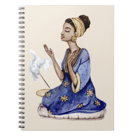 Cuaderno Chica de yoga | Meditación | Ilustracion de yoga