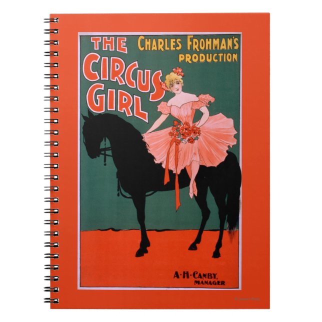 Cuaderno Chica del circo - Mujer en teatro de caballos (Frente)