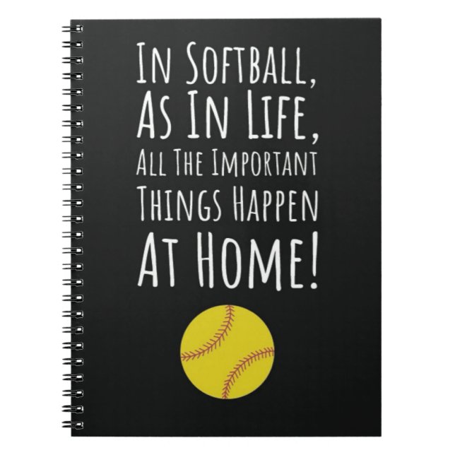 Cuaderno Chica del equipo de Softball Gift Ideas Fastpitch  (Frente)