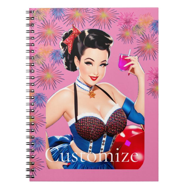 Cuaderno Chica del Fiesta de cócteles Thunder_Cove (Frente)
