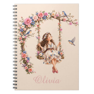 Cuaderno Chica del jardín amazig en columpio – Flo marroquí