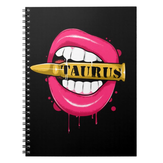 Cuaderno Chica del Rótulo Taurus Zodiac Cumpleaños Abril Ma (Frente)