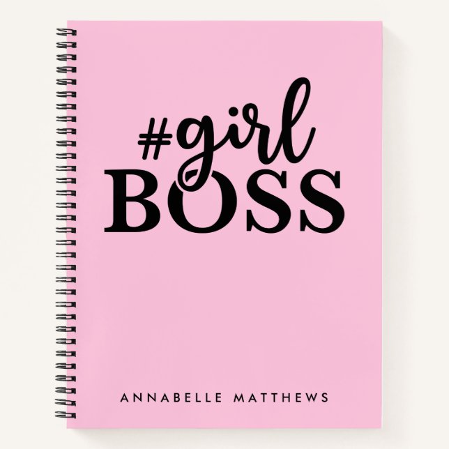 Cuaderno Chica empresario Boss Babe Babe Babe Bloc de notas (Anverso)