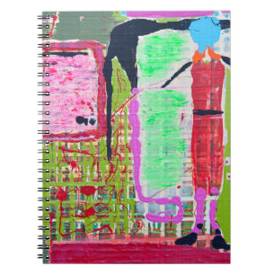 Cuaderno Chica en bloc de notas colocado