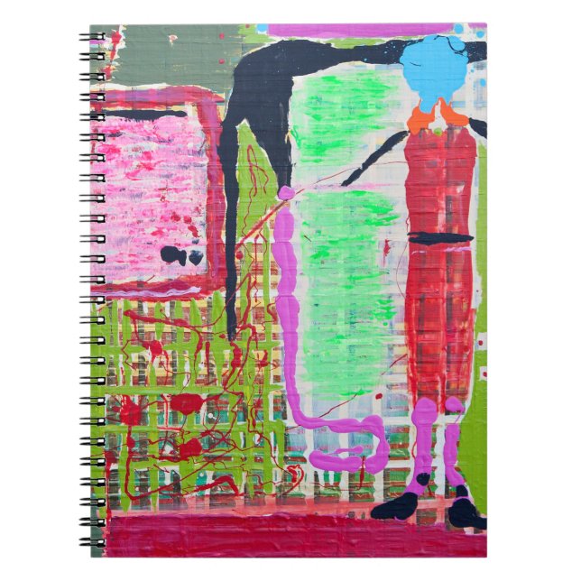Cuaderno Chica en bloc de notas colocado (Frente)