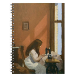Cuaderno Chica en una máquina de coser (por Edward Hopper)