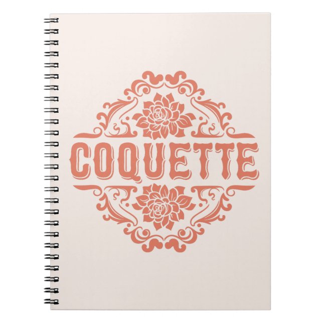 Cuaderno Chica estético de coqueta rosa (Frente)