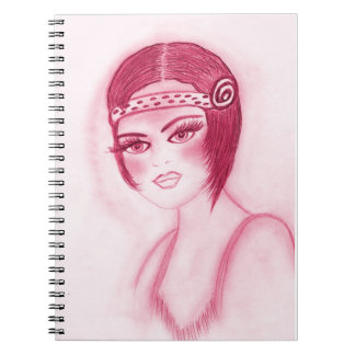 Cuaderno Chica fabuloso de la aleta en rojo