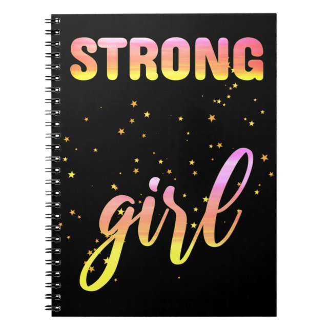 Cuaderno Chica Fuerte Pastel Star (Frente)
