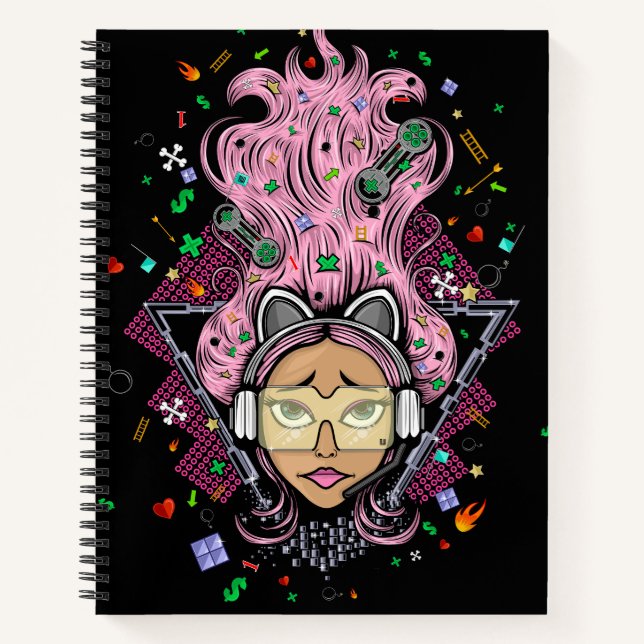 Cuaderno Chica Gamer (Anverso)