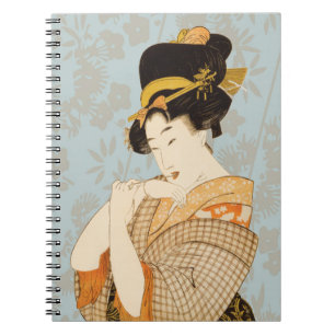 Cuaderno Chica Geisha Japonesa Vintage entretenedora en Kim