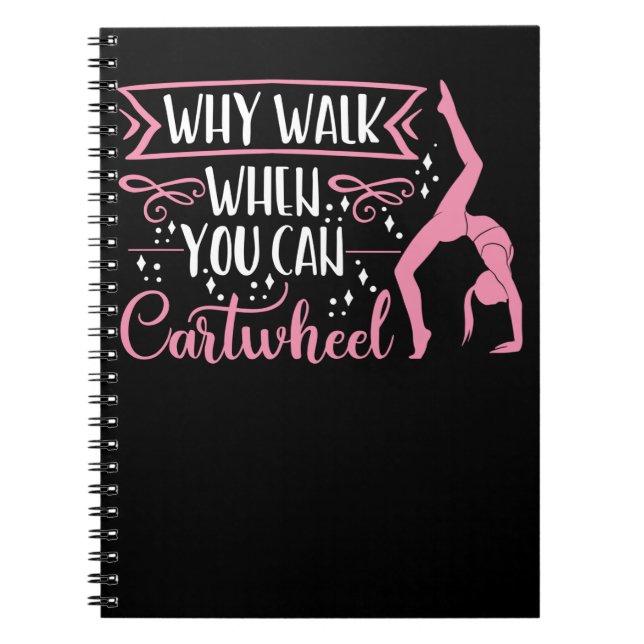 Cuaderno Chica Gimnásica Cartonera Mujeres Baile Acrobático (Frente)