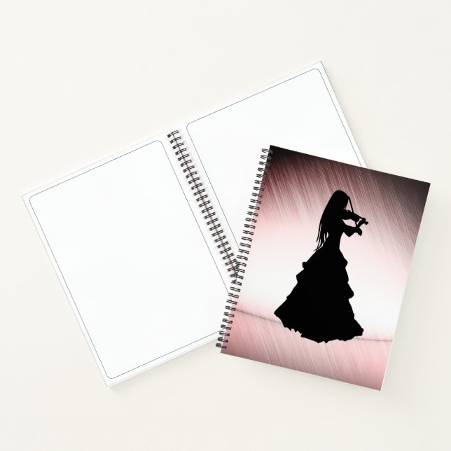 Cuaderno Chica gitano toca violín (Interior)