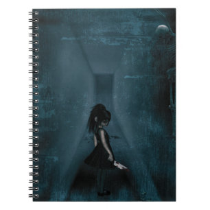 Cuaderno Chica gótico tormentado