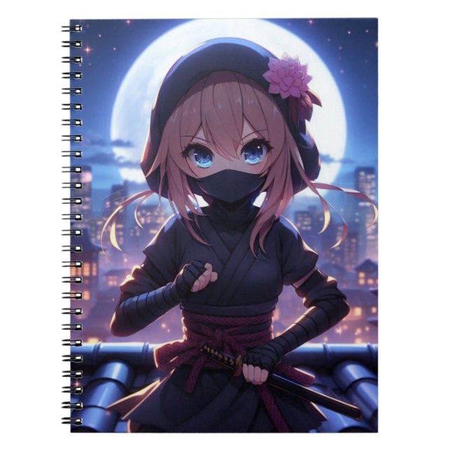 Cuaderno Chica guerrero de ninja (Frente)