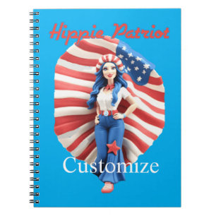 Cuaderno Chica hippie patriótico Thunder_Cove