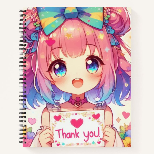 Cuaderno Chica linda de anime (Anverso)