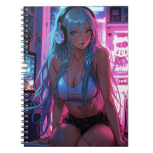 Cuaderno Chica Lofi Gamer   Chill Anime Aesthetic