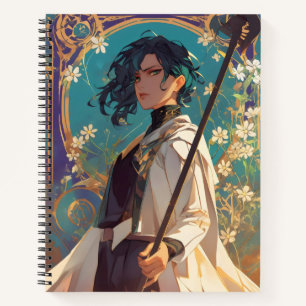 Cuaderno Chica Mágica de Anime de Fantasía
