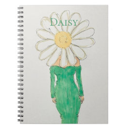 Cuaderno Chica Margarita Vestido Verde