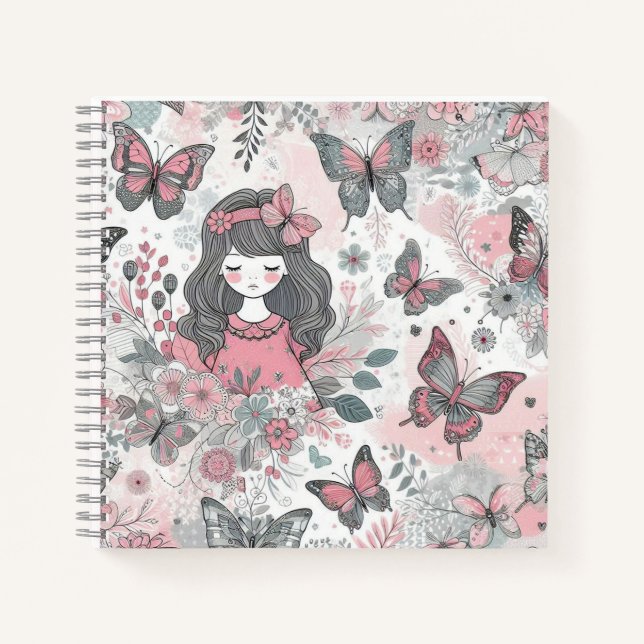 Cuaderno Chica mariposa (Anverso)