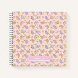 Cuaderno Chica Mariposa Caprichosa Personalizada