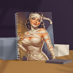 Cuaderno Chica momia vintage pin-up